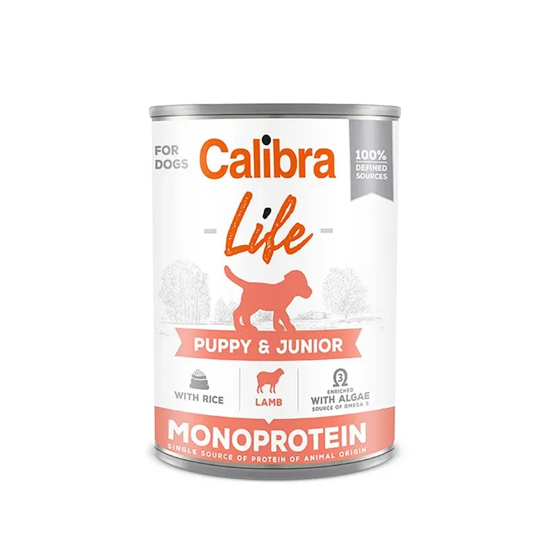 La Vie Peut Chiot Et Junior Agneau Et Riz 6x400g Nourriture Pour Chiens de Calibra – photo produit