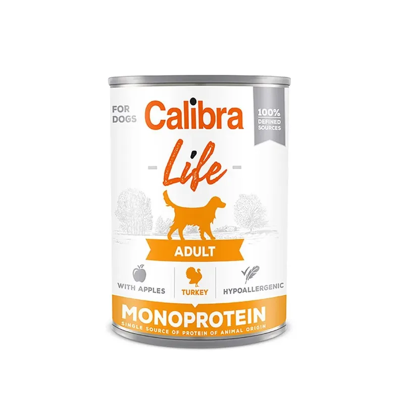 Nourriture Pour Chiens Life Can Adult Dinde Aux Pommes 6x400g de Calibra – photo produit