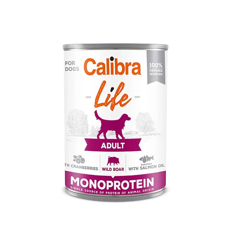 Life Can Adult Wild Zwijn Met Bosbessen 6x400g Hondenvoer by Calibra – product photo