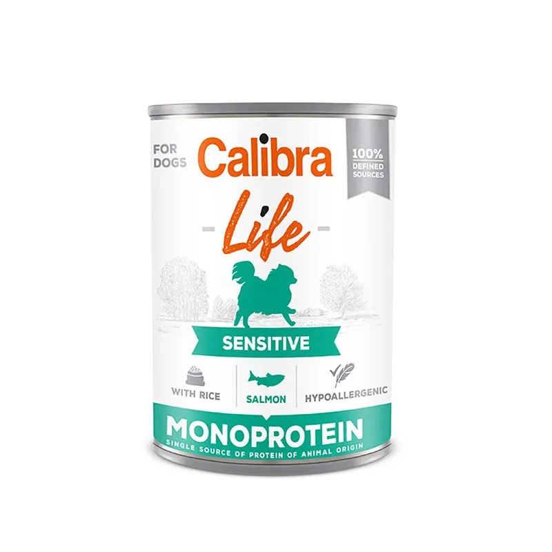 Hundefutter Life Can Sensitive Lachs Und Reis 6x400g von Calibra – Produktfoto