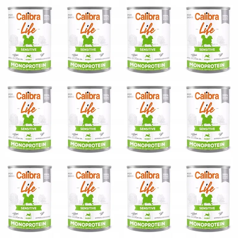 Life - Hondenvoer Nat - Sensitief - Konijn - 12x400g von Calibra – Produktfoto