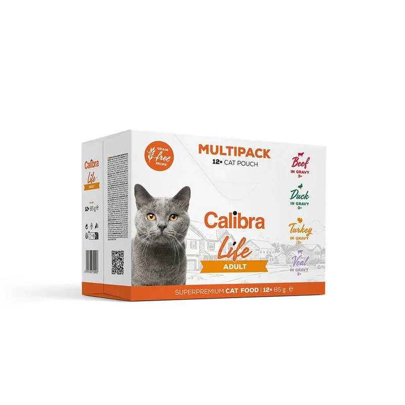 Nourriture Humide Pour Chats Life Pouch Adult Multipack 12x85g de Calibra – photo produit