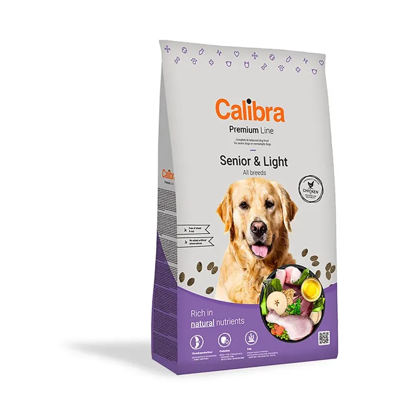 Premium Line Senior Light 3kg Hondenvoer von Calibra – Produktfoto