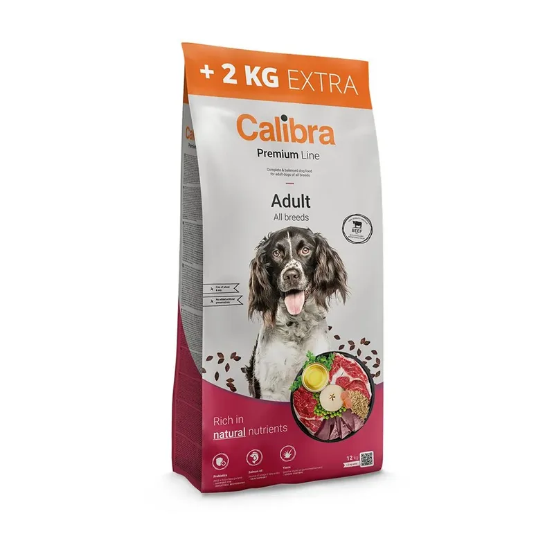 Premium Line Volwassen Kalf 12+ Hondenvoer 2kg von Calibra – Produktfoto