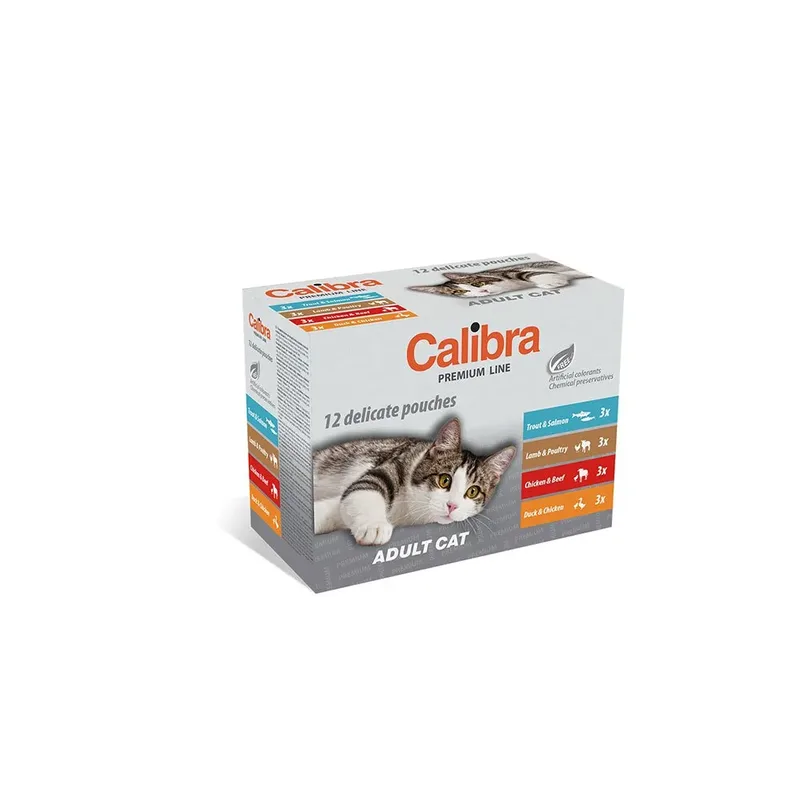 Volwassen Kattenvoer Natvoer Multipack Doos 12x100g by Calibra – product photo