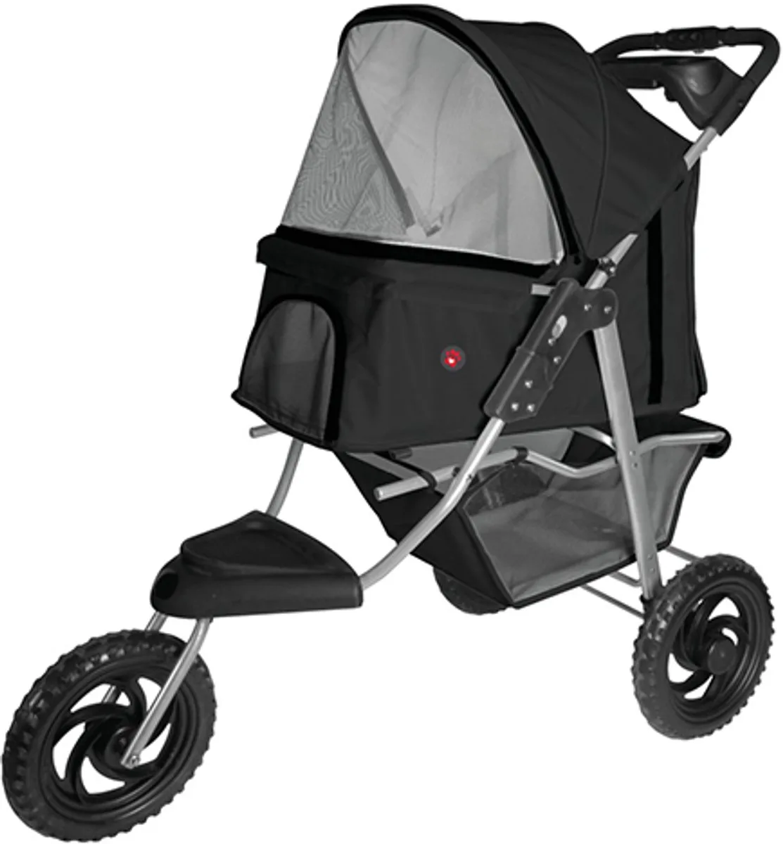 buggy voor honden met 3 wielen tot max 20 kg von Camon in Schwarz – Produktfoto