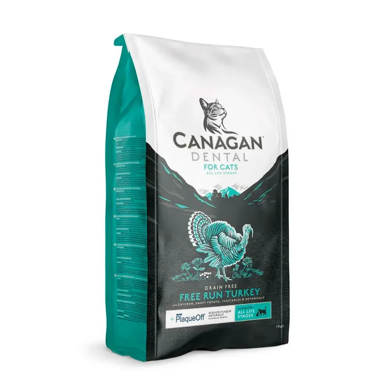 Tandverzorging Kalkoen Kattenvoer 1.5kg by Canagan – product photo