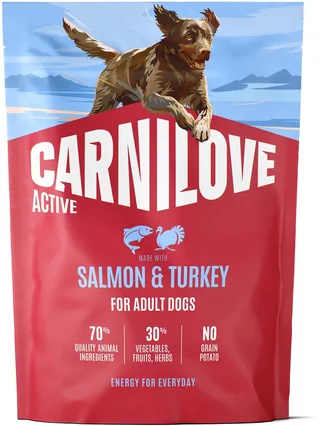 1,5 kg Carnilove active adult all breeds salmon / turkey hondenvoer by Carnilove – product photo 1 of 2