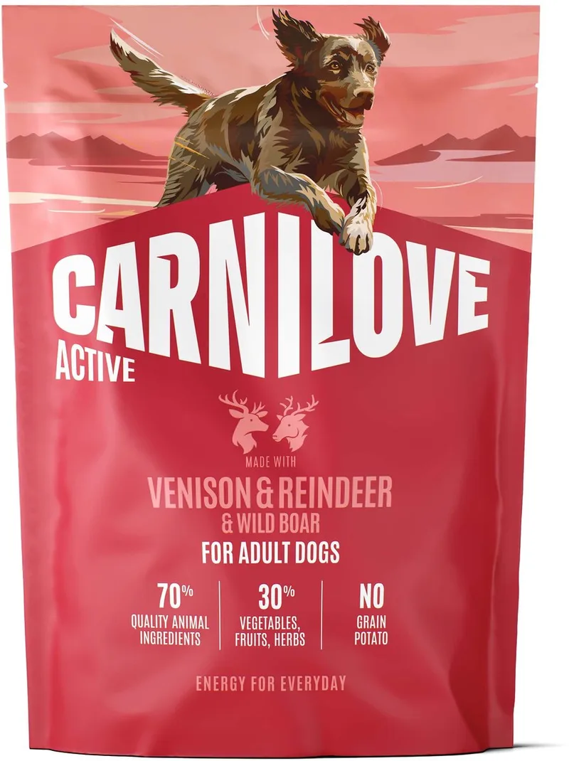 1,5 kg Carnilove active adult all breeds venison / reindeer / wild boar hondenvoer von Carnilove – Produktfoto