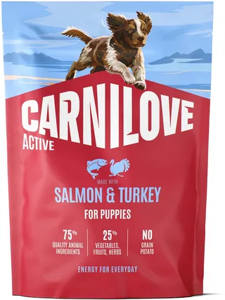 1,5 kg Carnilove active puppy salmon / turkey hondenvoer by Carnilove – product photo 1 of 2