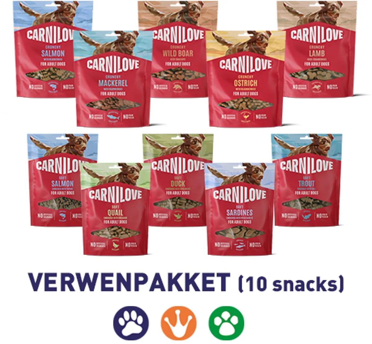 10x 200 gr Carnilove dierendag verwenpakket by Carnilove – product photo