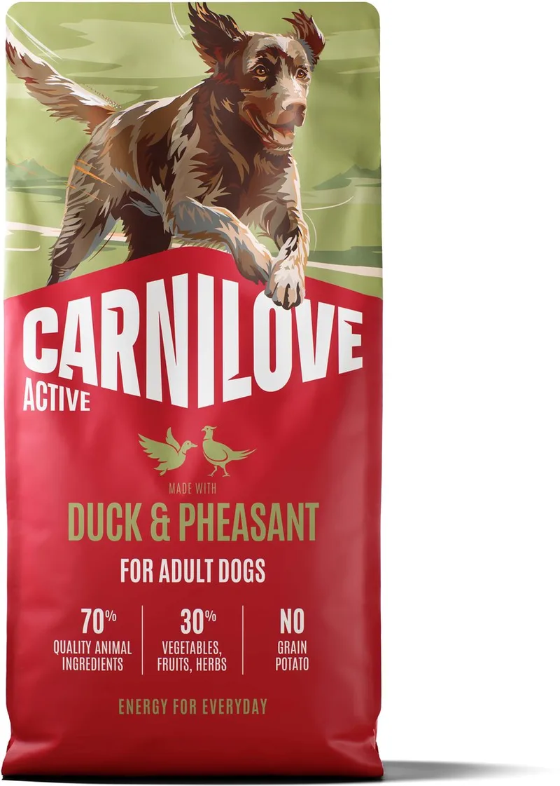 12 kg Carnilove active adult all breeds duck / pheasant hondenvoer de Carnilove – photo produit 1 sur 2