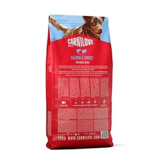 12 kg Carnilove active adult all breeds salmon / turkey hondenvoer de Carnilove – photo produit 2 sur 2