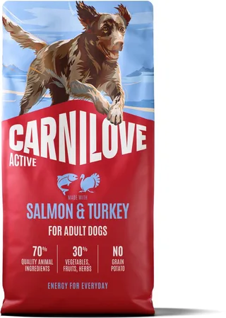12 kg Carnilove active adult all breeds salmon / turkey hondenvoer de Carnilove – photo produit 1 sur 2