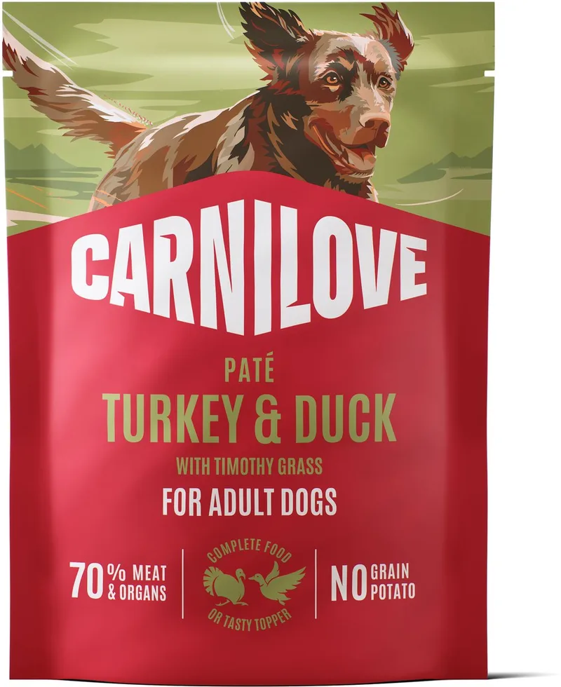 12x300 gr Carnilove pouch turkey / duck / timothy grass hondenvoer by Carnilove – product photo