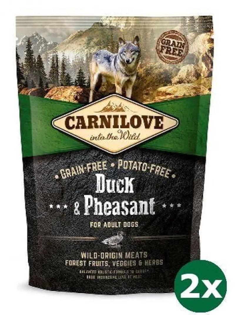 2x1,5 kg Carnilove duck / pheasant adult hondenvoer by Carnilove – product photo