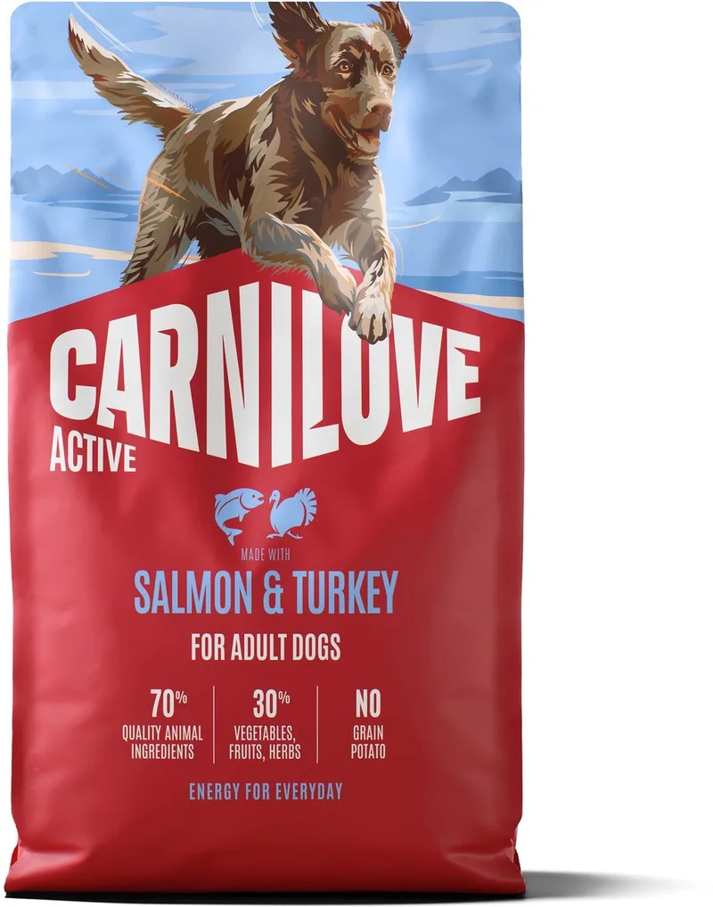 4 kg Carnilove active adult all breeds salmon / turkey hondenvoer de Carnilove – photo produit