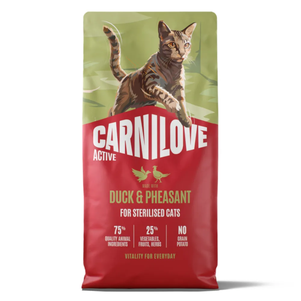 6 kg Carnilove Active Adult Sterilised met eend & fazant droog kattenvoer van Carnilove – productfoto