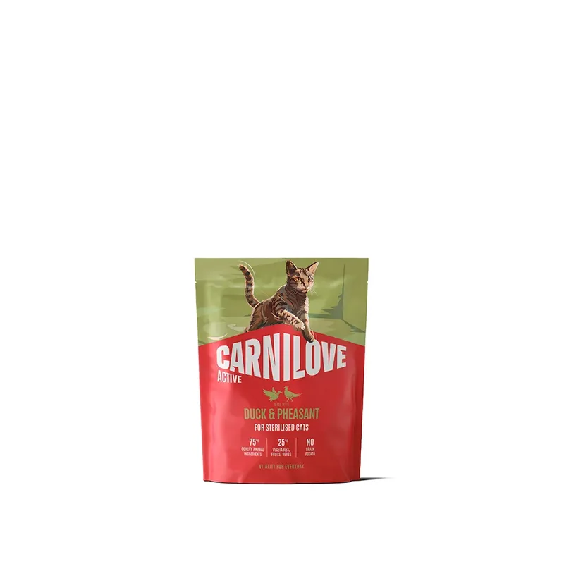 Actieve Eend En Fazant Volwassen Gesteriliseerde Kattenvoer 400g by Carnilove – product photo