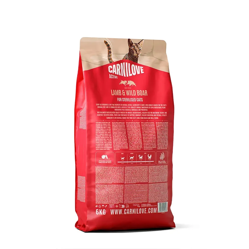 Actieve Lam En Wild Zwijn Volwassen Gesteriliseerde Kattenvoer 6kg by Carnilove – product photo 2 of 2
