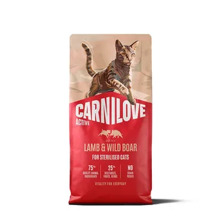 Actieve Lam En Wild Zwijn Volwassen Gesteriliseerde Kattenvoer 6kg by Carnilove – product photo 1 of 2