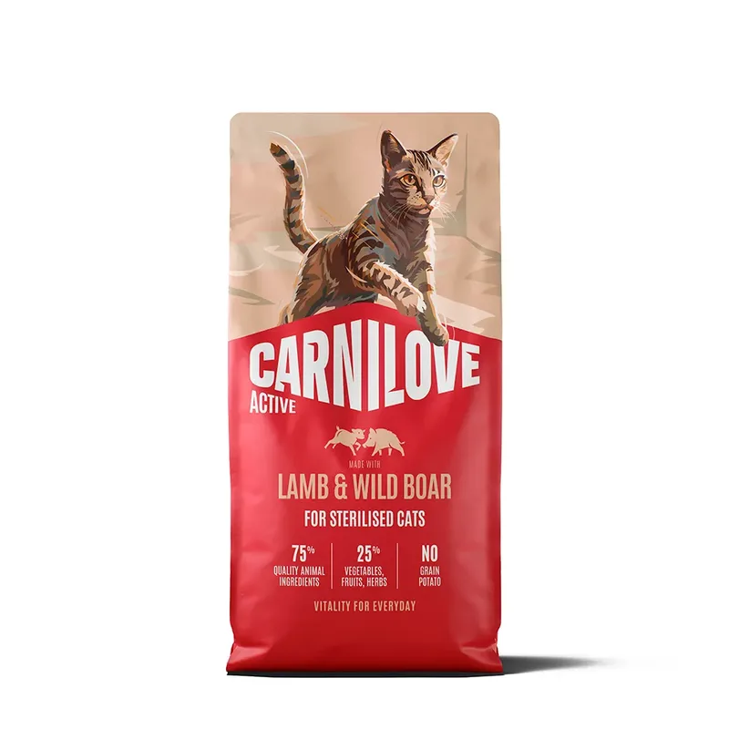 Actieve Lam En Wild Zwijn Volwassen Gesteriliseerde Kattenvoer 6kg by Carnilove – product photo 1 of 2