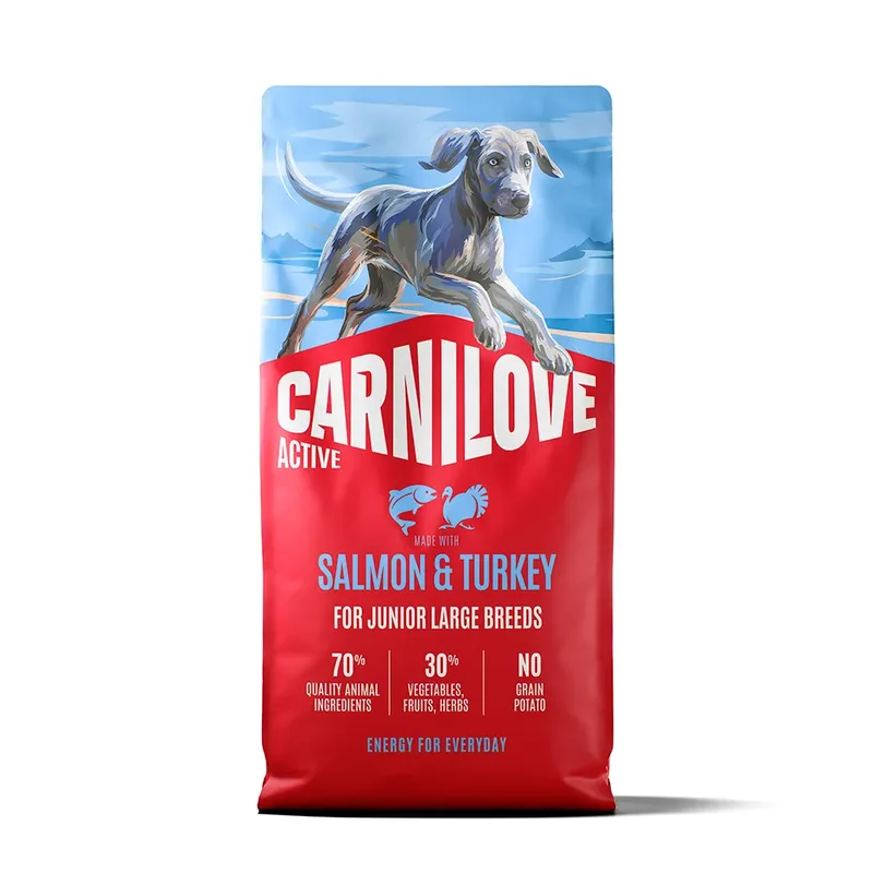 Aktives Lachs-und Putenfleisch Für Große Rassen Junior-hundefutter 12kg von Carnilove – Produktfoto 1 von 2