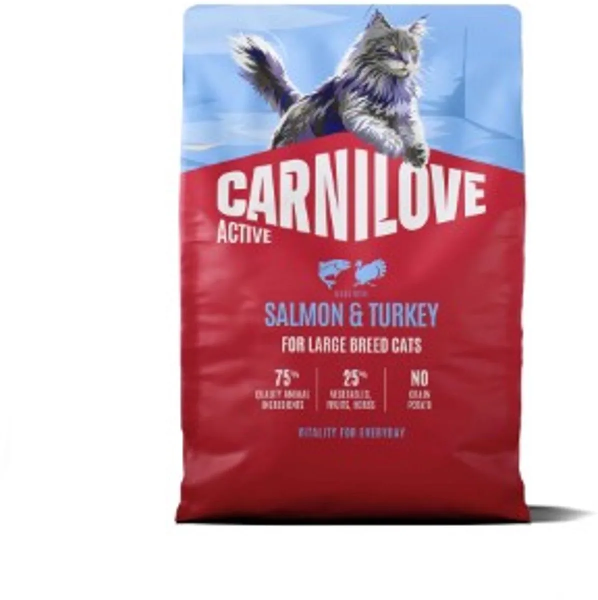 ACTIVE - Cat - Salmon & Turkey for Adult Large Breeds 2 kg von Carnilove – Produktfoto