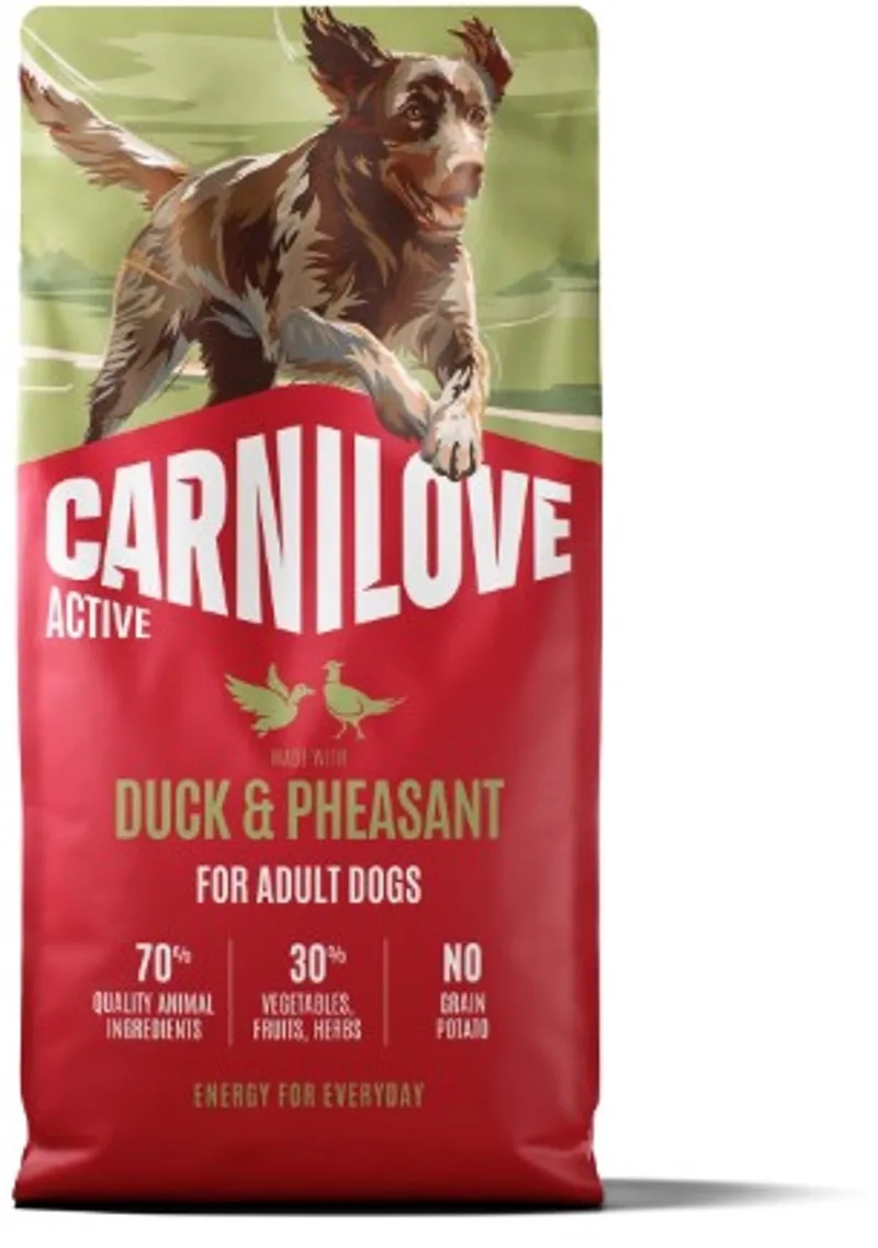 Adult granenvrij hondenvoer Eend & Fazant 12kg met 70% vlees! de Carnilove – photo produit