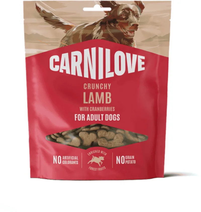 Crunchy Snack - Lam & Cranberry (200gr) - krokante beloning voor honden by Carnilove – product photo 1 of 2
