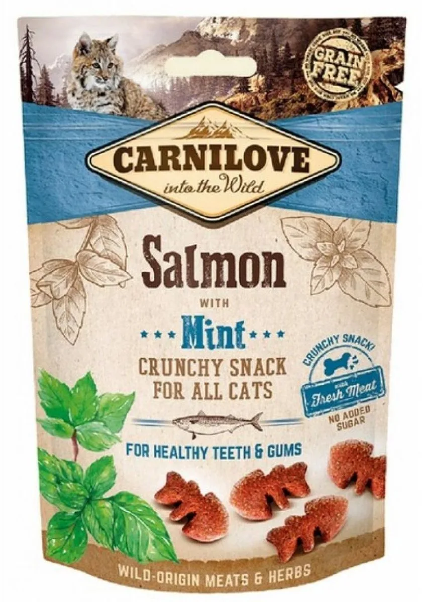 Crunchy Snack Salmon Mint 50gr de Carnilove – photo produit