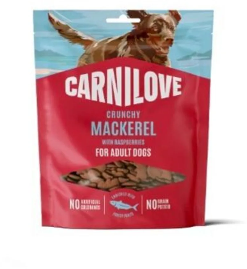 Crunchy Snack - Zalm & Blauwe bessen (200gr) - krokante honden beloning by Carnilove – product photo