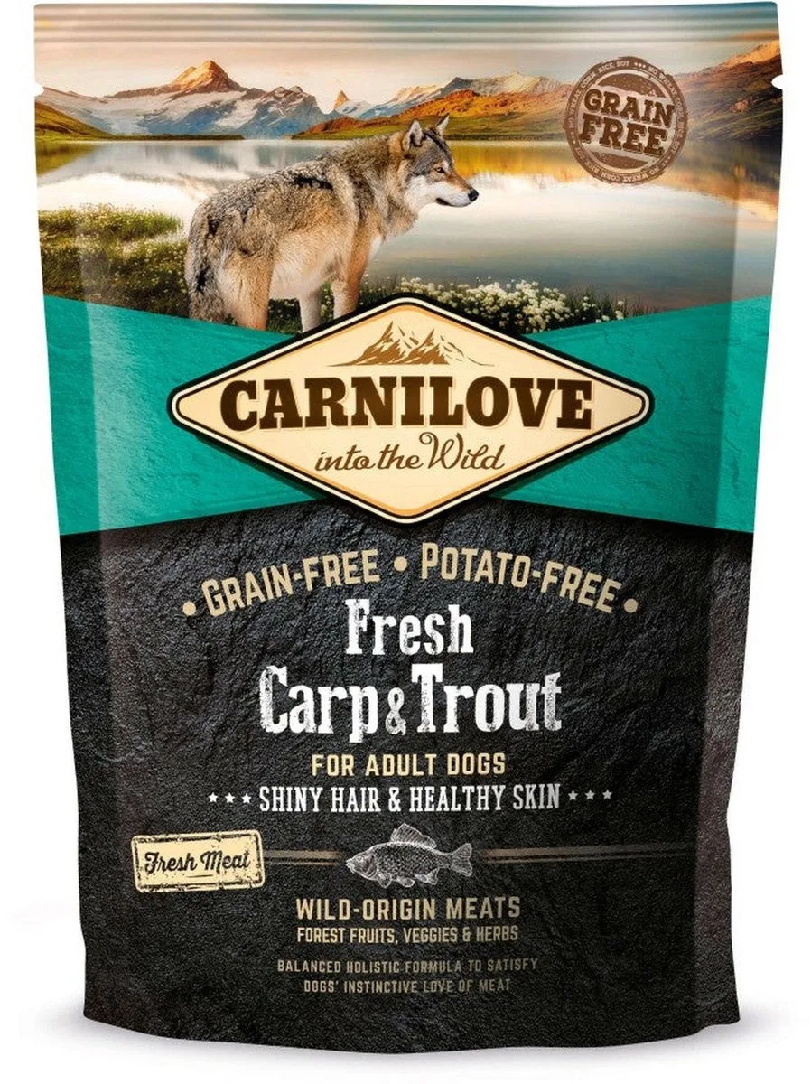 Dog Fresh Karper en Forel 1,5 kg by Carnilove – product photo