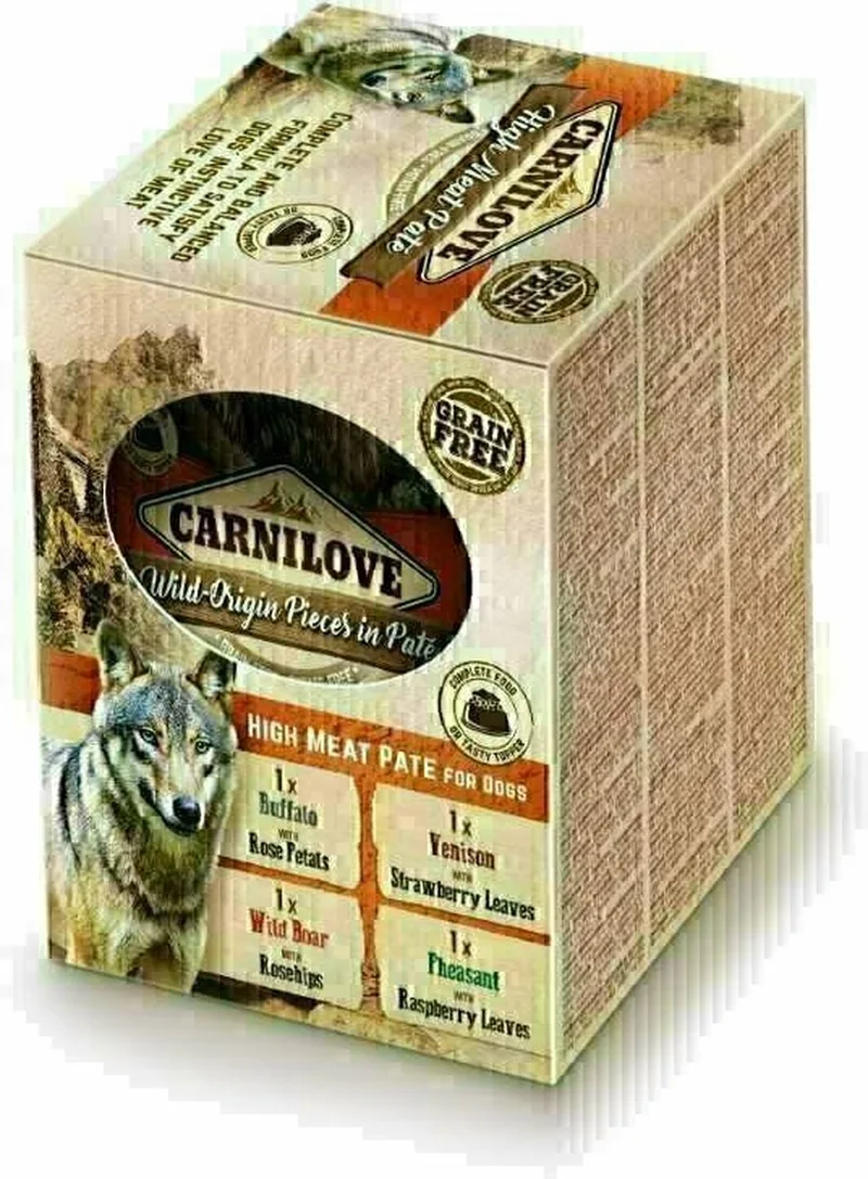 Dog Pouch - Hondenvoer Zonder Granen - Multipack 4x300gr met 85% Vlees de Carnilove – photo produit