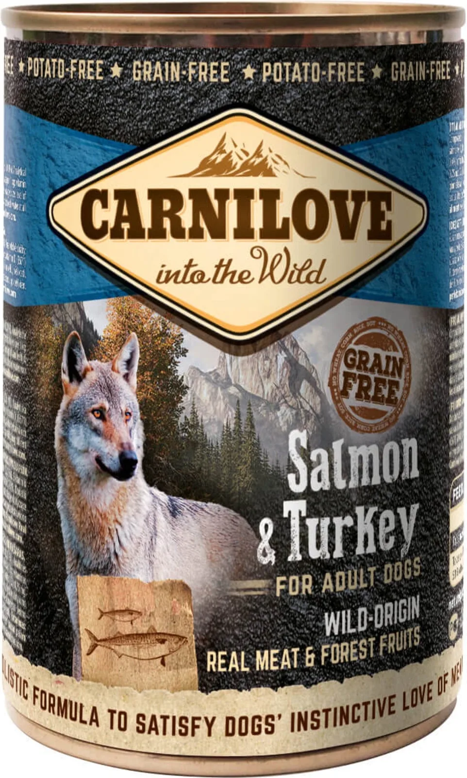Dosenfutter Salmon & Turkey - Adult - 400 g von Carnilove – Produktfoto