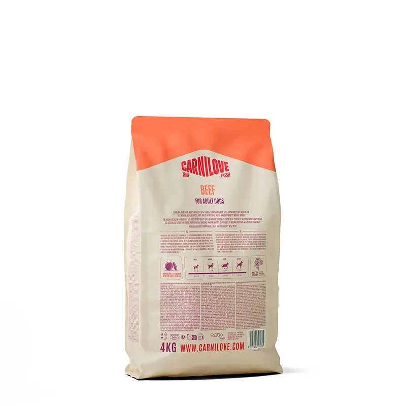 Véritable Nourriture Fraîche Pour Chiens Adultes Au Bœuf 4kg de Carnilove – photo produit 2 sur 2