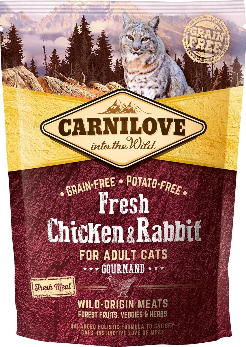 Fresh - Droogvoer - Kip & Konijn - Voor de veelvraat - 400GR - 1ST van Carnilove – productfoto