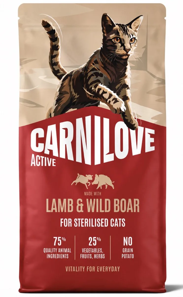 granenvrij Lam & Wild Zwijn Sterilised 6kg fra Carnilove – produktbillede