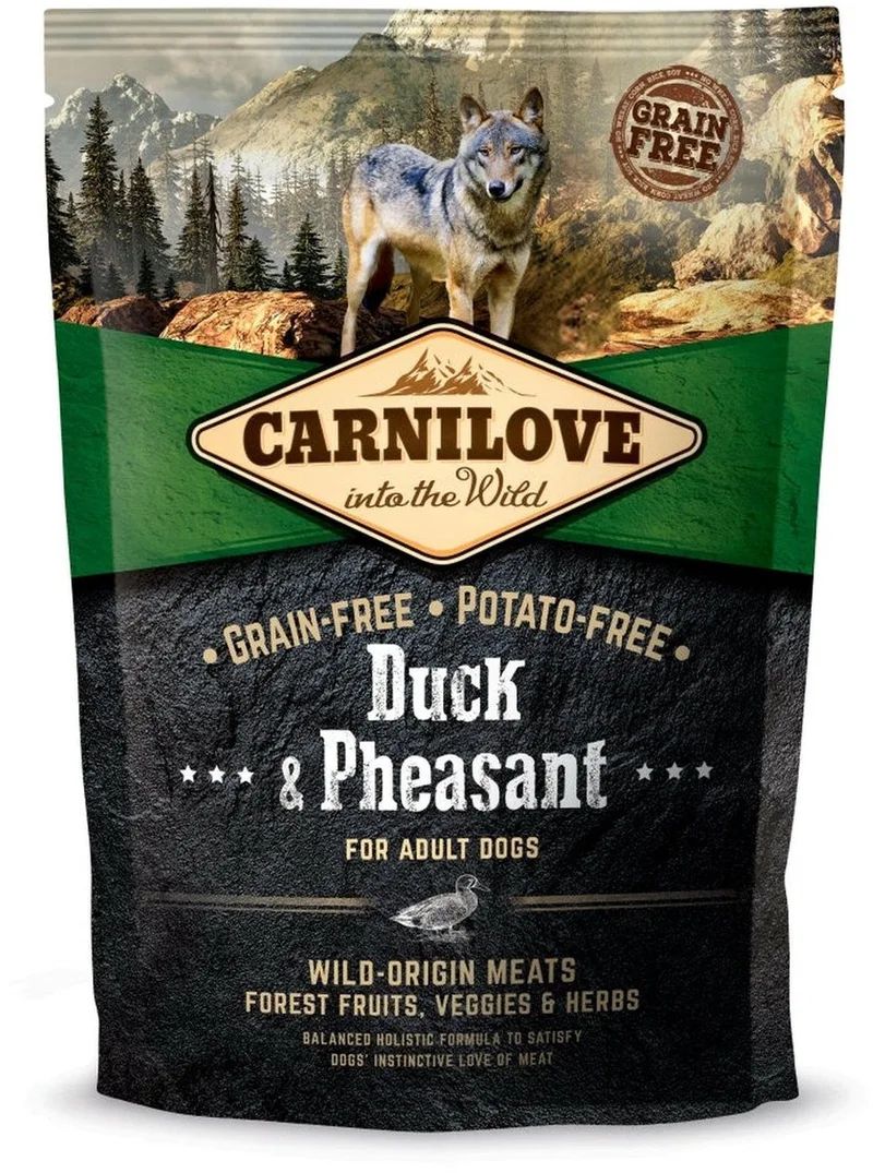 Hondenvoer Carnilove - Eend en Fazant - Graanvrij, 1.5kg, Hoog Vleesgehalte von Carnilove – Produktfoto