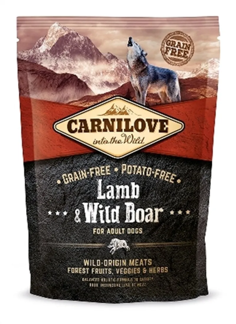 Hondenvoer CARNILOVE - Lam en Wildzwijn - Graanvrij, 1.5kg, Holistische Voeding by Carnilove – product photo