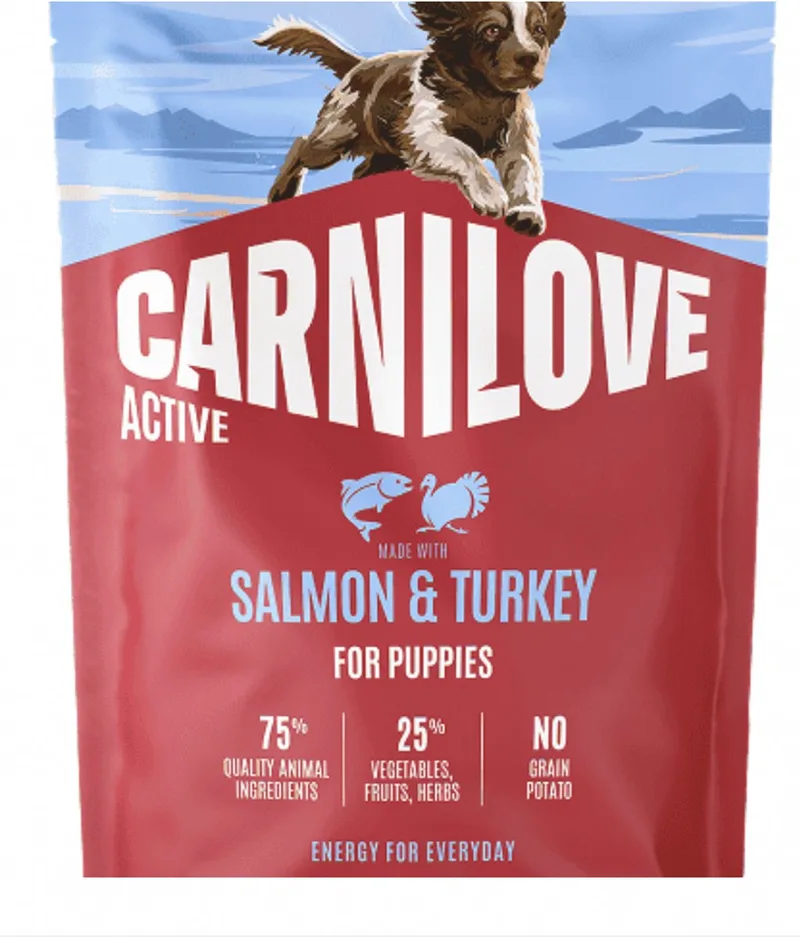 Hondenvoer Carnilove - Zalm Kalkoen Puppybrokken - Graanvrij, 1.5kg by Carnilove – product photo