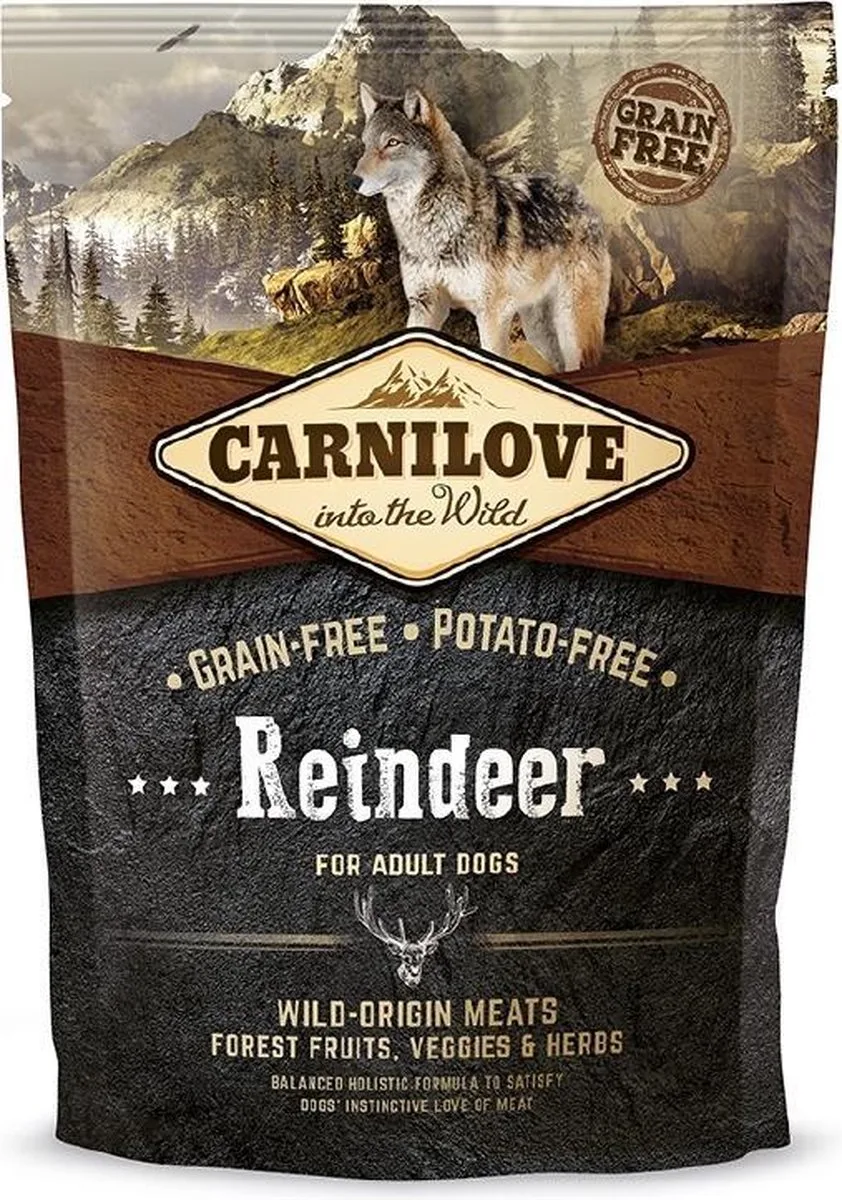 Hondenvoer Rendier Inhoud - 1,5 kg van Carnilove – productfoto