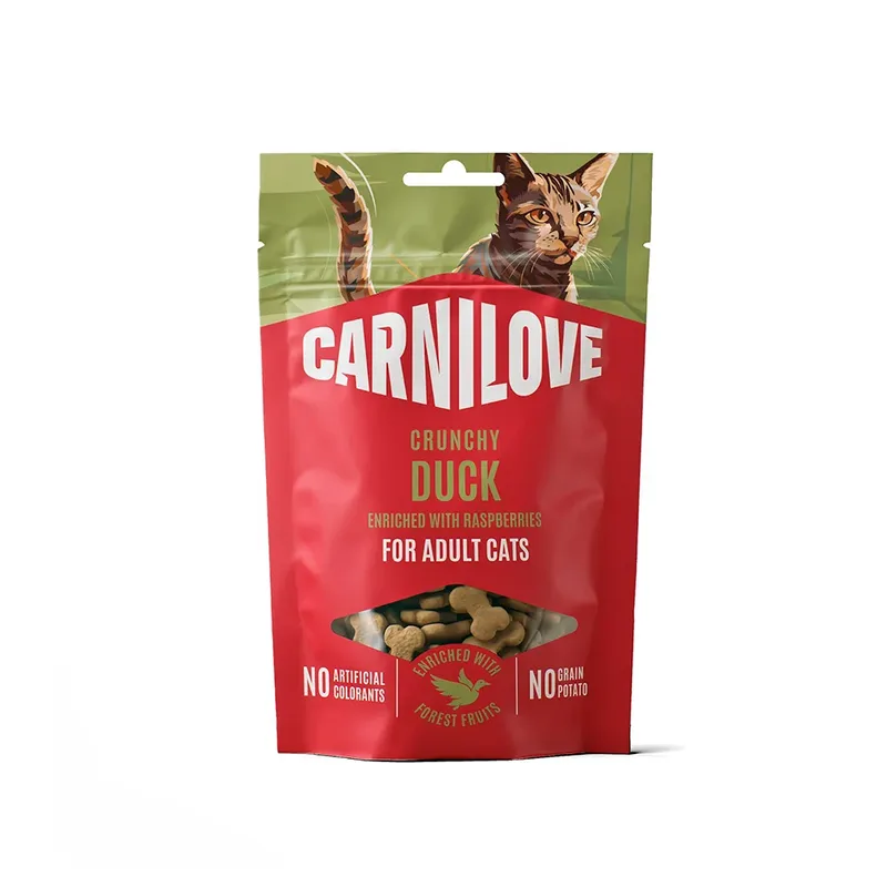 Knusprige Ente Mit Himbeeren Katzensnack 50g von Carnilove – Produktfoto