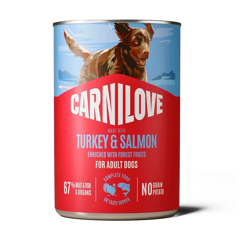 Pâté De Saumon Et De Dinde Nourriture Humide Pour Chien 400g de Carnilove – photo produit
