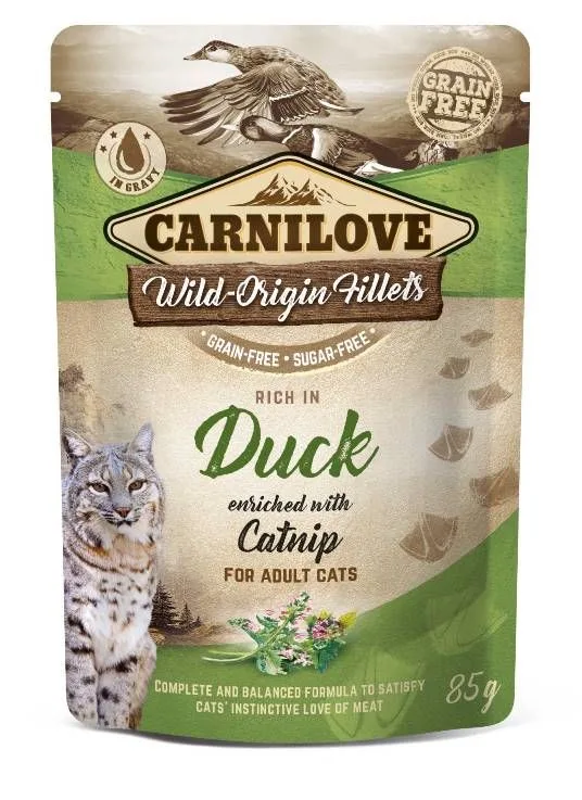 Pouch Eend met Catnip de Carnilove – photo produit