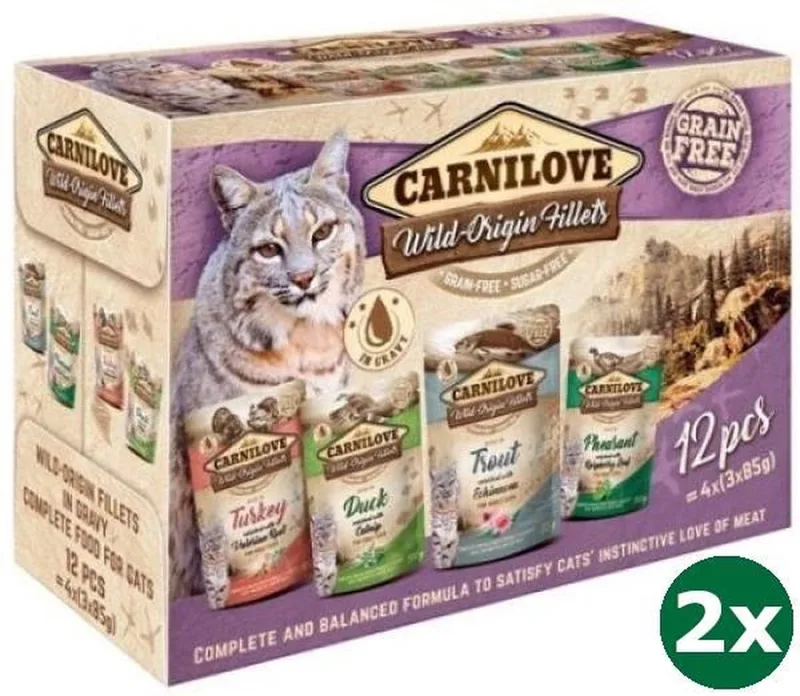 pouch multipack kattenvoer 2x 12x85 gr de Carnilove – photo produit