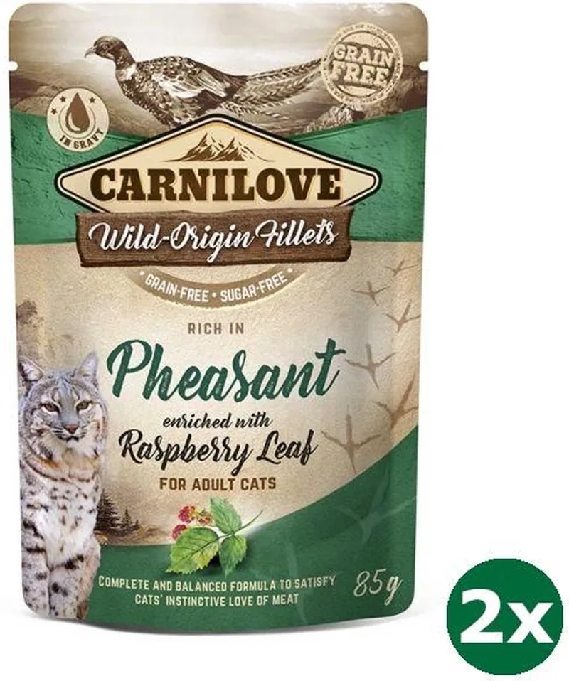 pouch pheasant kattenvoer 2x 24x85 gr by Carnilove – product photo