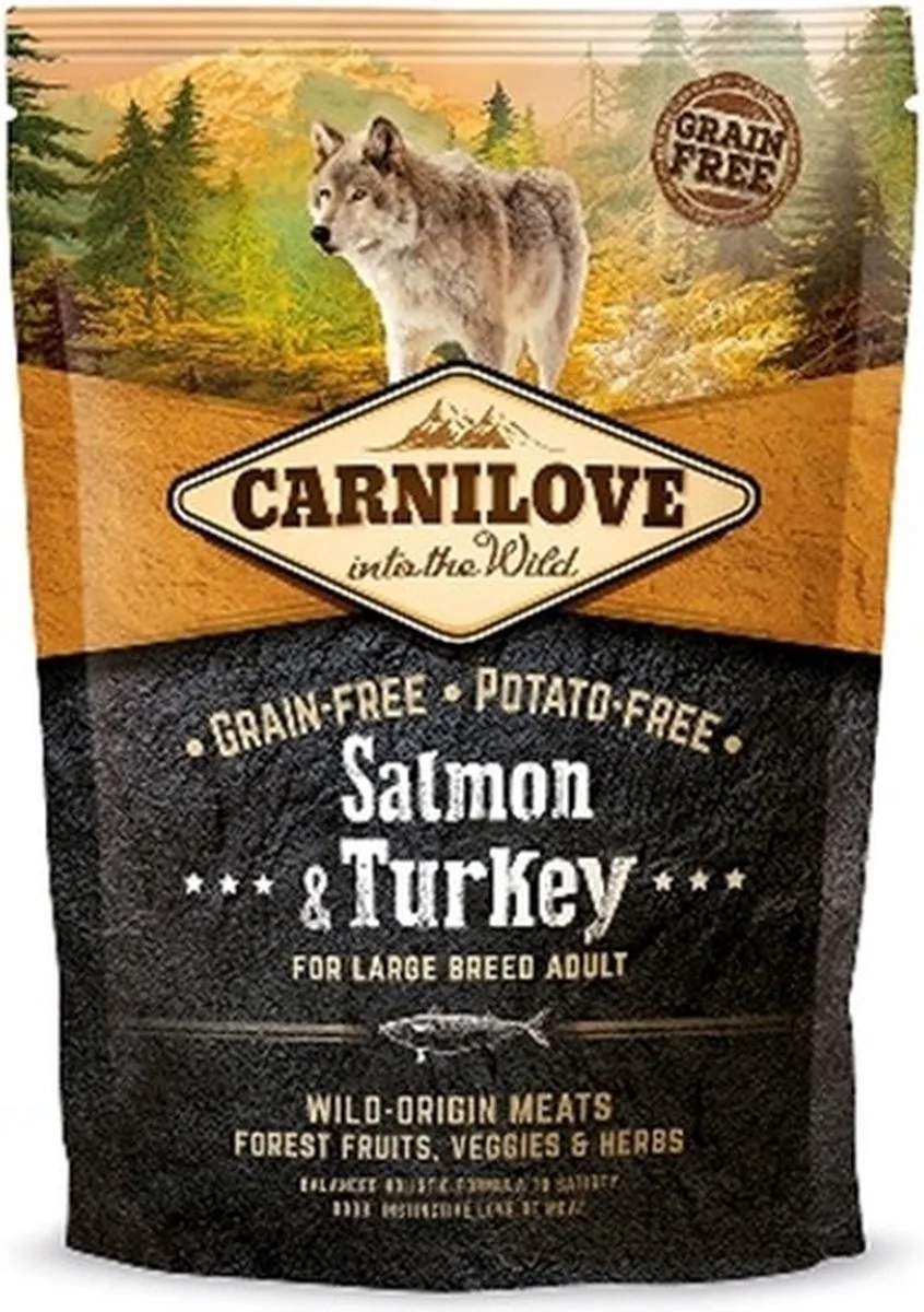 Salmon/Turkey Adult Large Breed 1,5 KG by Carnilove – product photo