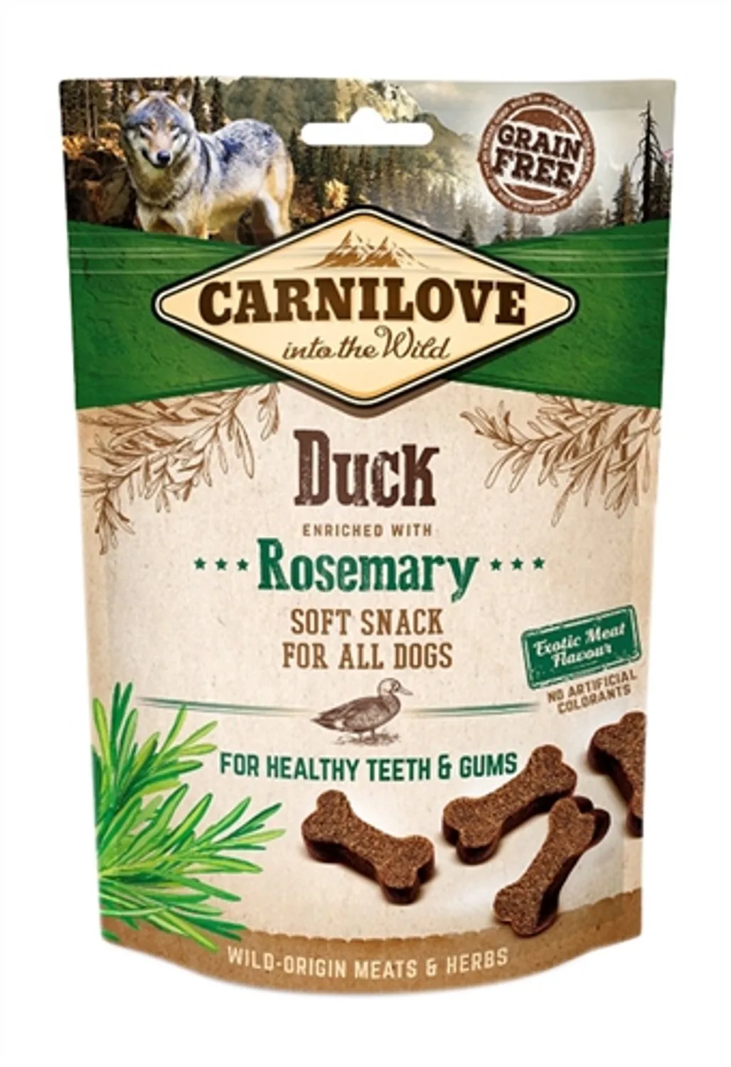 soft snack eend / rozemarijn - 200 gr - 1 stuks by Carnilove – product photo