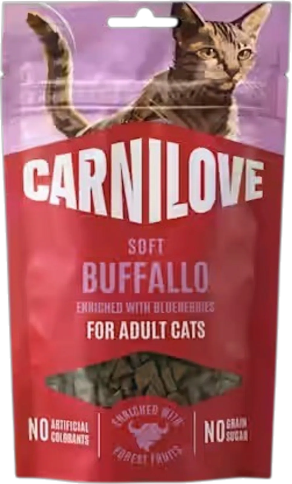 Soft-Snack Katze Büffel+Blaubeeren - 50 g från Carnilove – produktbild